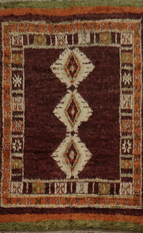 Tribal Berber Moroccan Oriental Area Rug 7x10