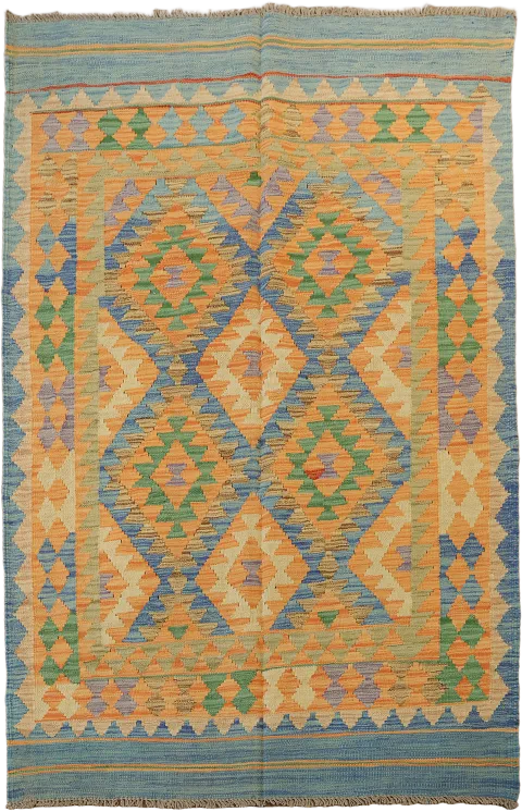 South-Western Kilim Oriental Area Rug 4x6