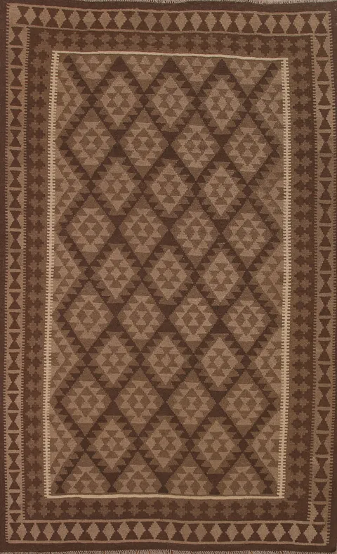 Reversible Wool Kilim Oriental Area Rug 7x10