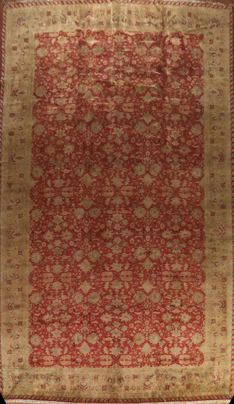 Vegetable Dye Agra Large Area Rug 16x26