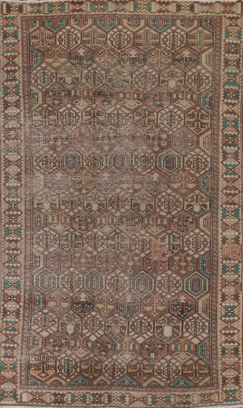 Vintage Bakhtiari Persian Area Rug 6x10