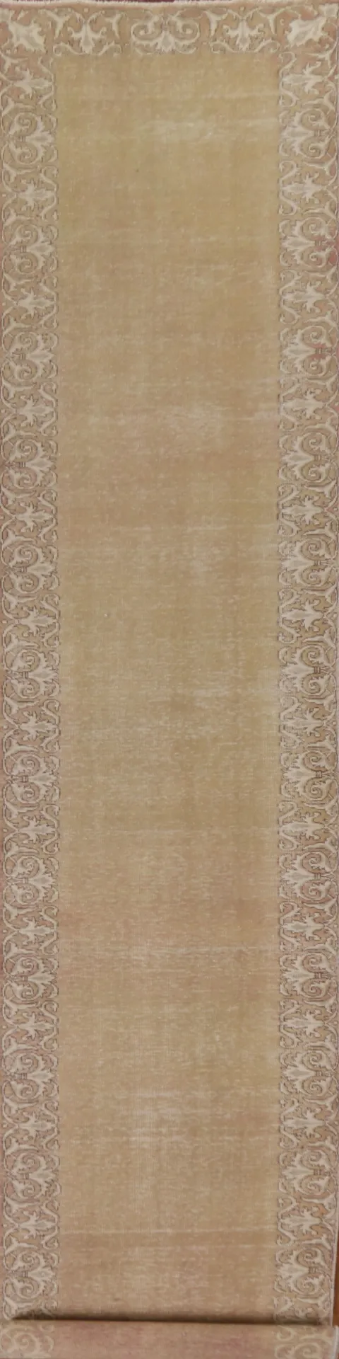 Bordered Tabriz Persian Runner Rug 3x14