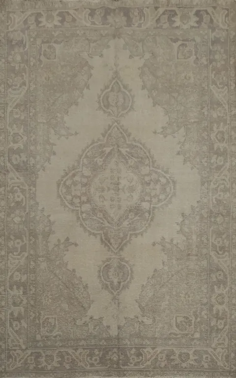 Distressed Tabriz Persian Area Rug 6x9