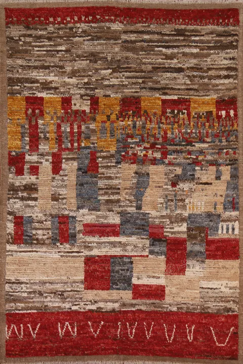 Handmade Moroccan Oriental Area Rug 6x8