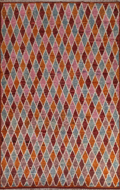 Trellis Moroccan Wool Area Rug 7x10