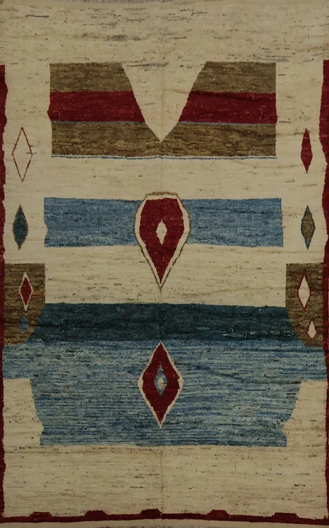 Rustic Geometric Moroccan Large Area Rug 10x14 Adds Warmth to Room