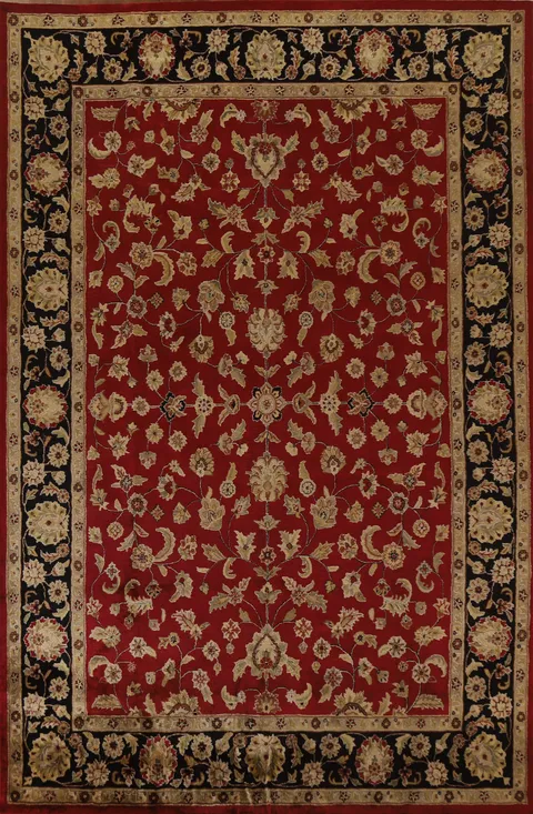 All-Over Floral Agra Indian Area Rugs