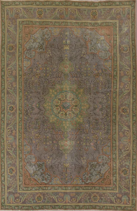 Over-Dyed Tabriz Persian Area Rug 8x11