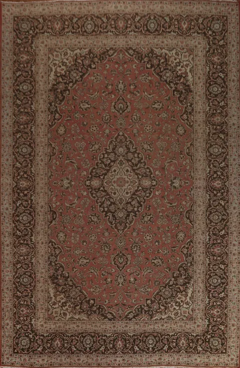 Traditional Mashad Persian Area Rug 10x13