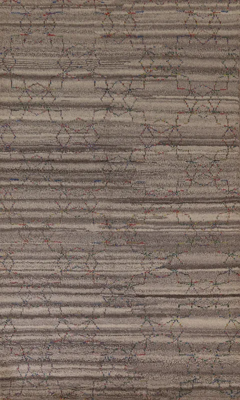 Handmade Moroccan Oriental Area Rug 5x8