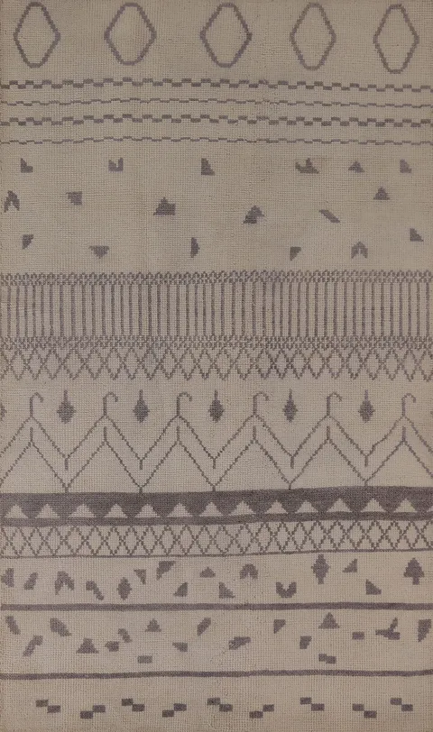 Geometric Moroccan Area Rug 5x8