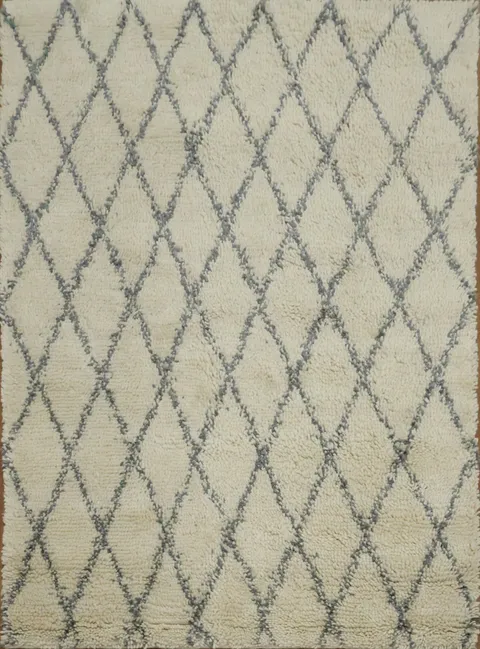 All-Over Trellis Moroccan Area Rug 5x6