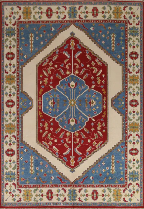 Vegetable Dye Kazak Oriental Area Rug 8x10