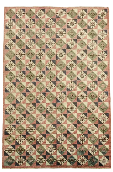 Vegetable Dye Kazak Oriental Area Rug 6x10
