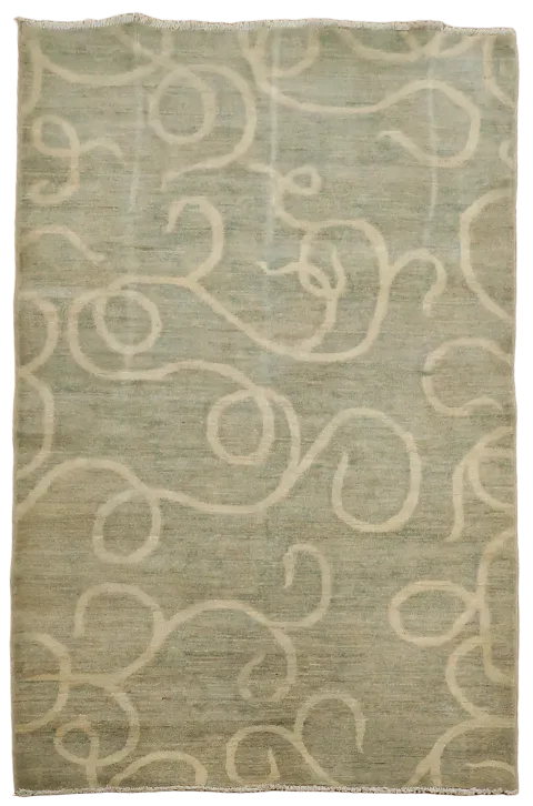 Contemporary Gabbehh Kashkoli Area Rug 4x6
