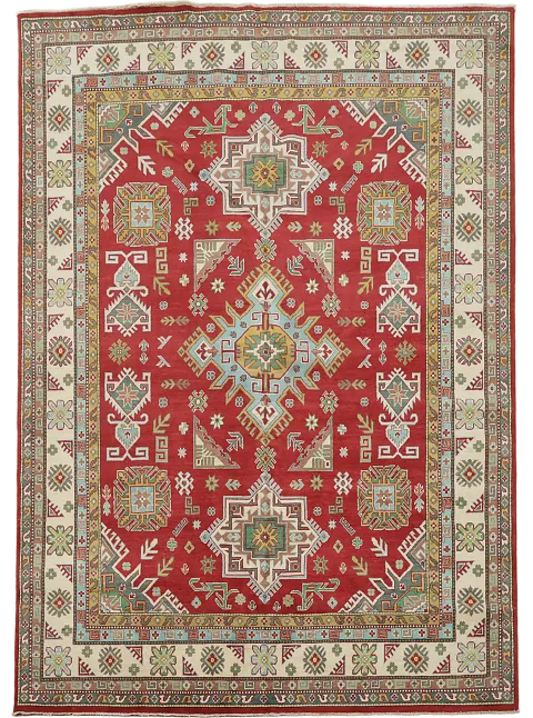 Vegetable Dye Kazak Oriental Area Rug 8x10