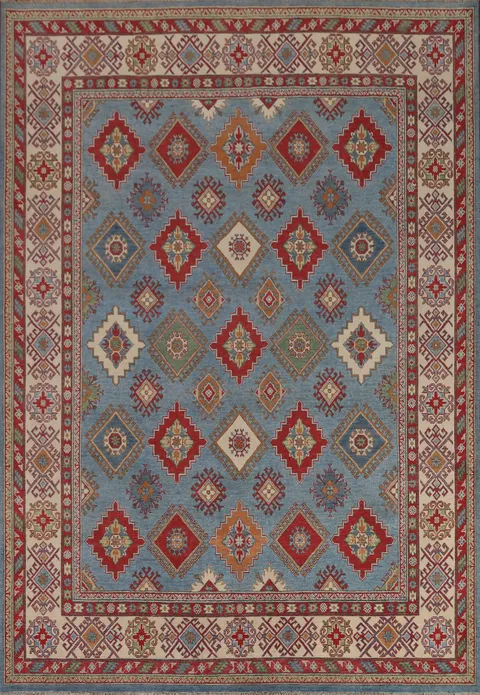 Geometric Kazak Pakistan Area Rug 8x10
