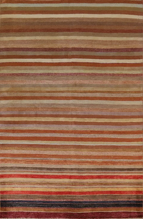Wool Gabbeh Kashkoli Oriental Area Rug 6x8