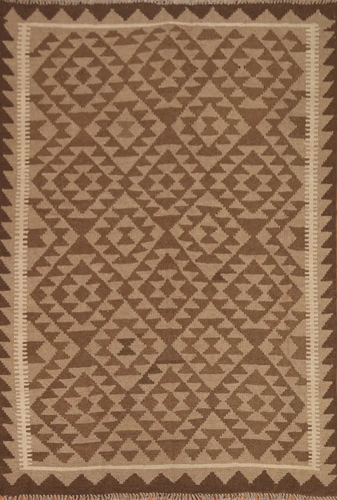 Tribal Kilim Hand Woven Area Rug 5x6