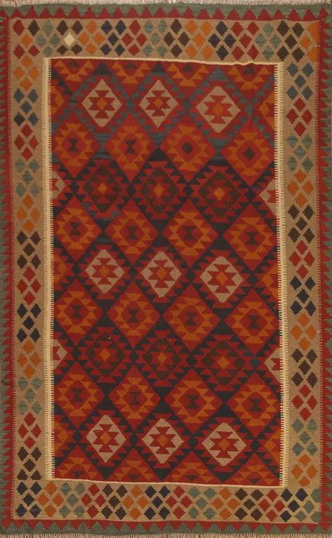Tribal Kilim Hand Woven Area Rug 7x10
