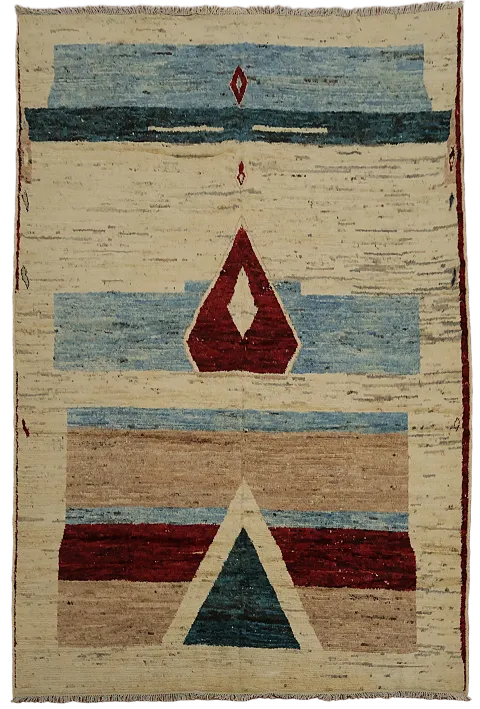 Art Inspired High-Quality Woolen Moroccan Wool Area Rug 8x10