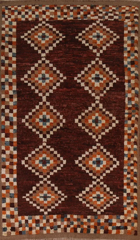 Checkered Moroccan Geometric Area Rug 7x10