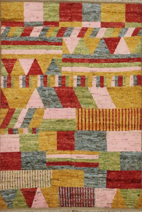 All-Over Moroccan Geometric Area Rug 6x9