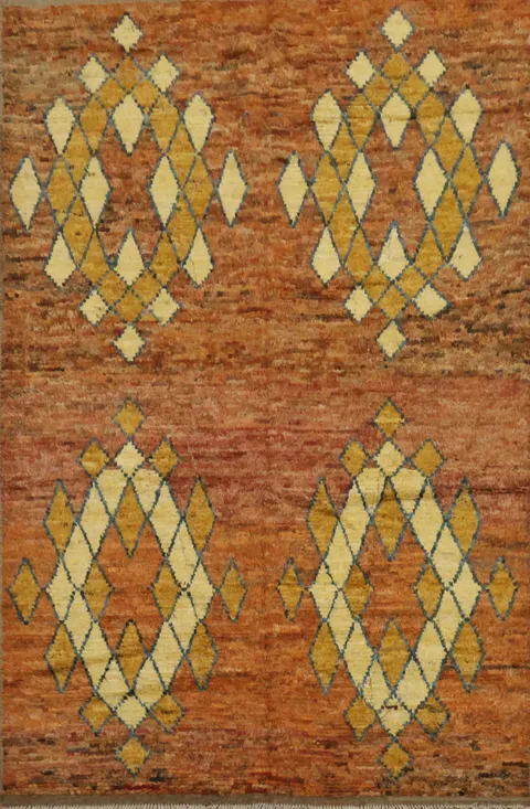 Geometric Moroccan Oriental Area Rug 6x9