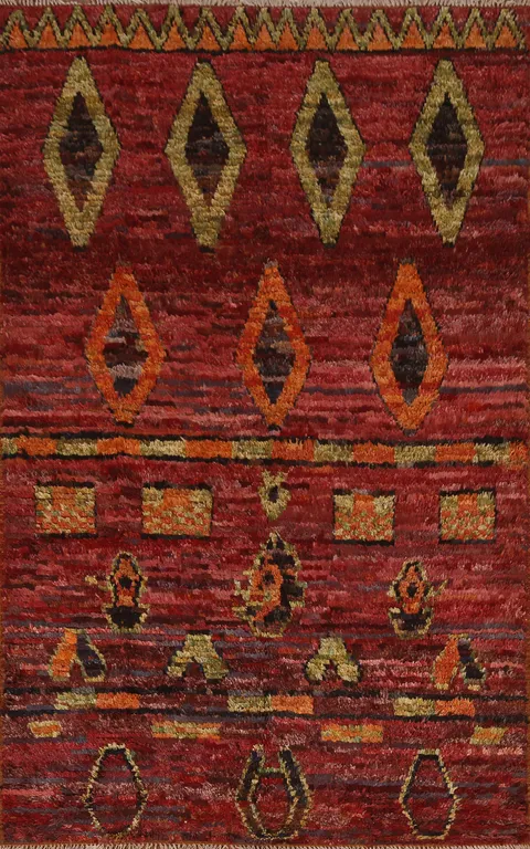 Geometric Moroccan Oriental Area Rug 5x8