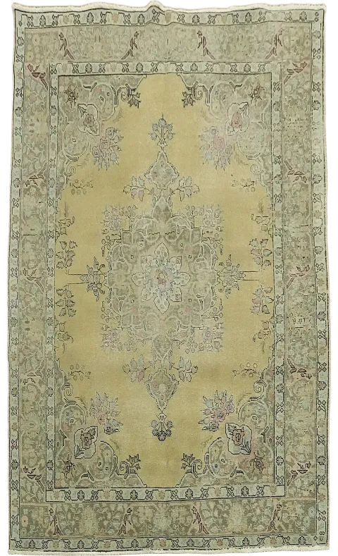 Vintage Tabriz Persian Area Rug 7x10