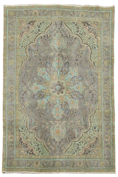 Over-Dyed Tabriz Persian Area Rug 6x10