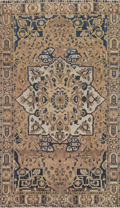 Vintage Bakhtiari Persian Area Rug 7x10