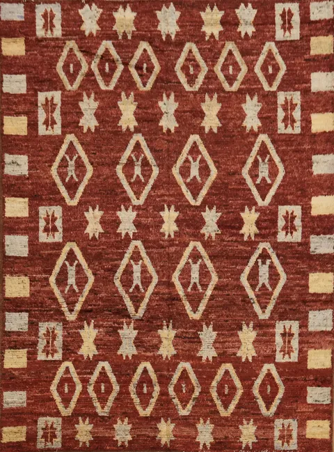 Geometric Moroccan Oriental Area Rug 7x10