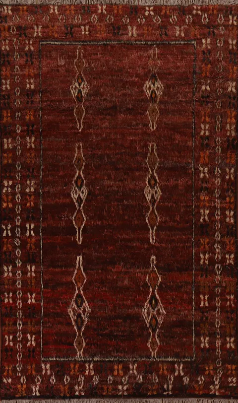 Tribal Moroccan Berber Area Rug 6x10