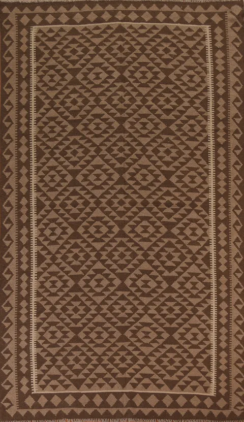 Geometric Kilim Hand Woven  Area Rug 7x10
