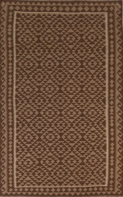 Geometric Kilim Hand Woven Area Rug 7x10