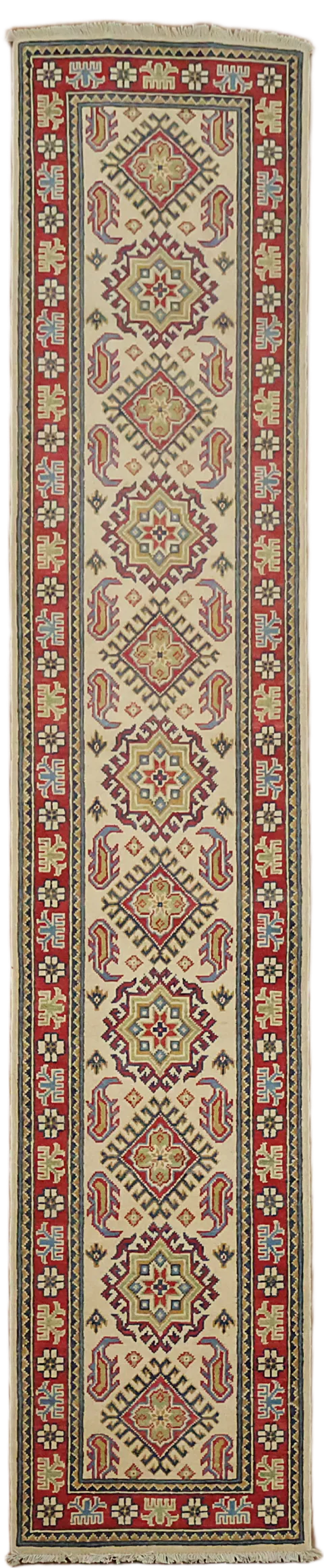 Intricate Geometric Patterns in a Luxurious Runner Rug 2x10