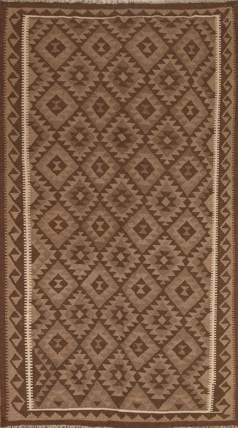 Tribal Wool Kilim Oriental Area Rug 5x9