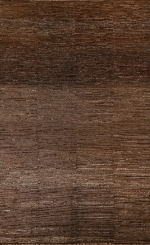 Dark Brown Gabbeh Kashkoli Modern Area Rug 7x10