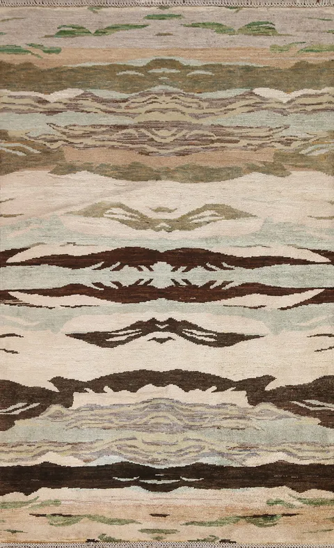 Wool Gabbeh Kashkoli Oriental Area Rug 4x6