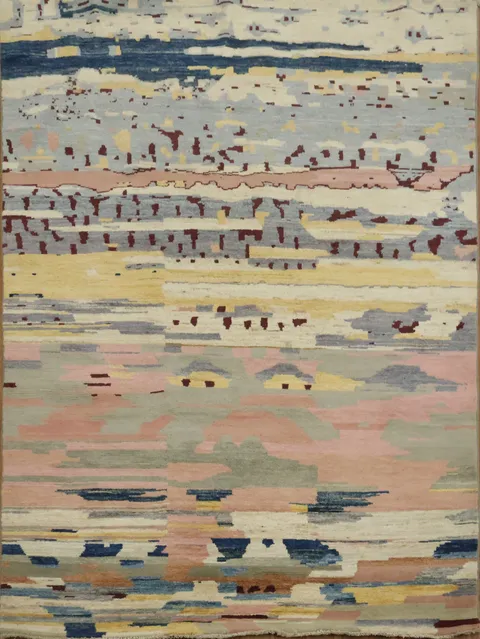 Abstract Gabbeh Kashkoli Modern Area Rug 5x6