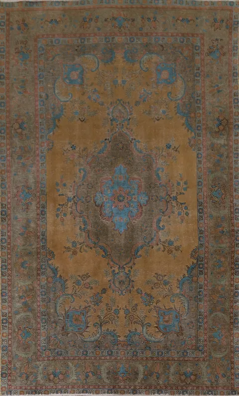Over-Dyed Tabriz Persian Area Rug 6x10