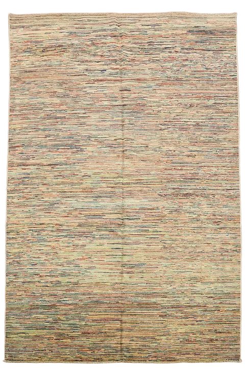 Striped Gabbeh Oriental Area Rug 6x10