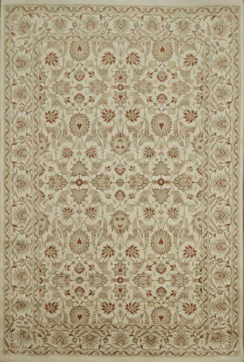 All-Over Floral Ziegler Vegetable Dye Area Rug 4x6