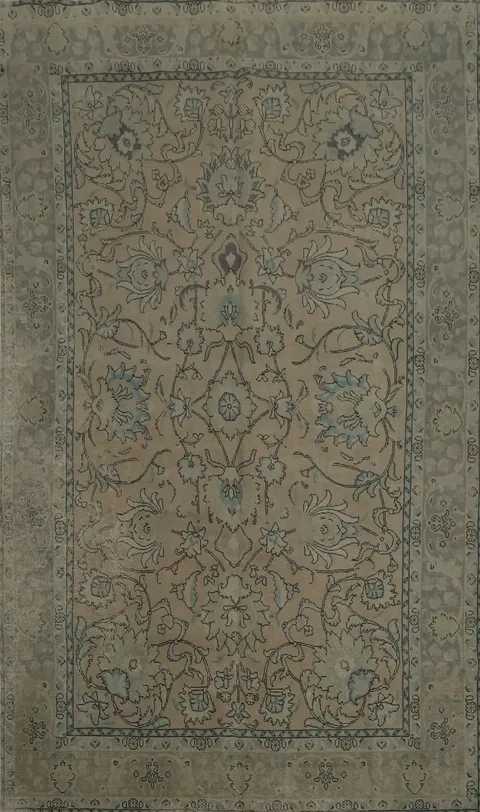 Classic Tabriz Persian Area Rug 8x12 with Elegant Floral Design