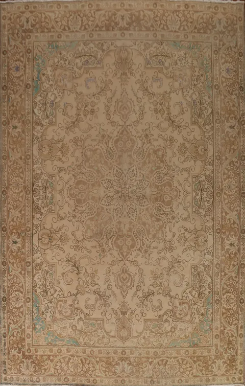 Distressed Tabriz Persian Area Rug 10x13