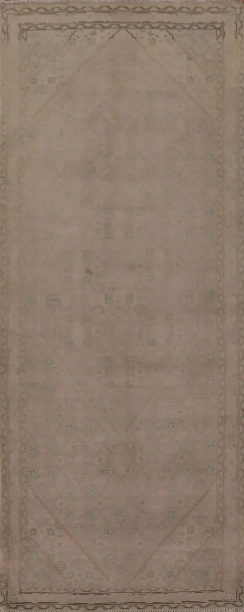 Vintage Wool Mahal Persian Runner Rug 3x10