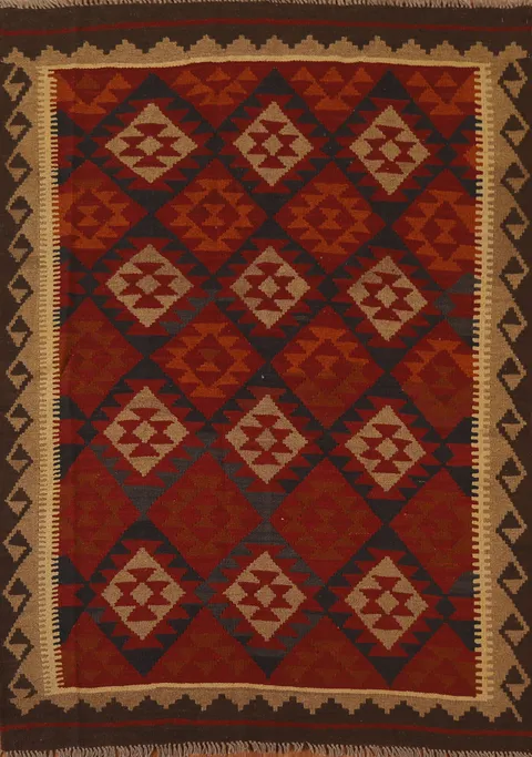 Geometric Kilim Oriental Area Rug 5x7