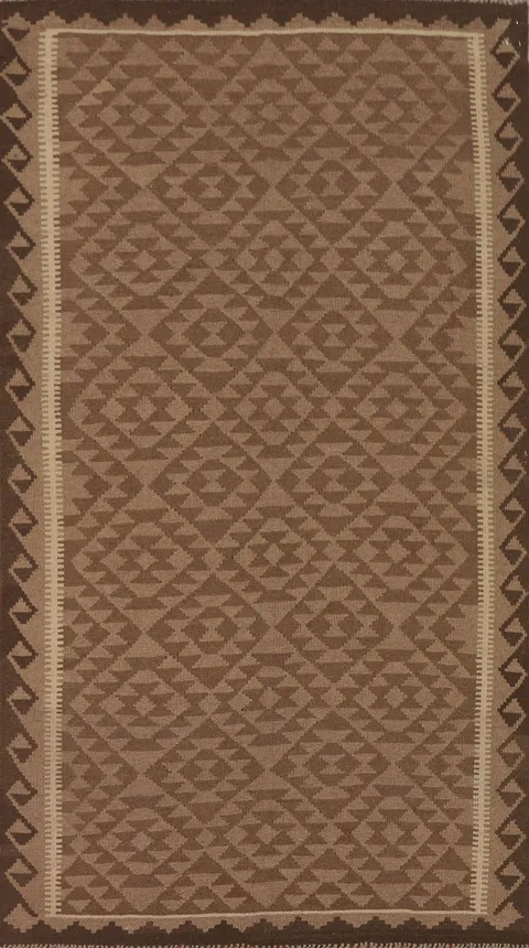 Kilim Reversible Wool Area Rug 5x8
