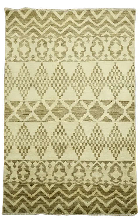 Tribal Gabbeh Kashkoli Oriental Area Rug 4x6